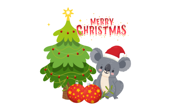 Christmas Animal Happy Illustration for Local Business Branding