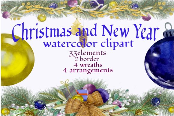 Christmas Arrangements Clipart for Festive Crafting
