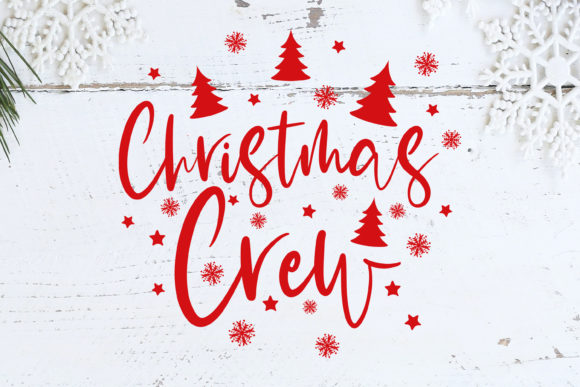 Christmas Crew SVG: A Festive Illustration for Seasonal Design Projects
