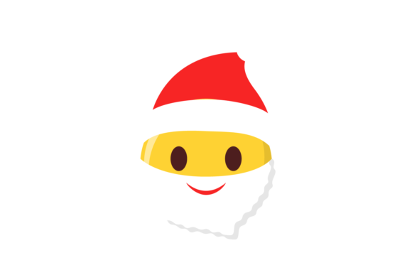 Christmas Hat Emotion Face Santa Svg Illustrations