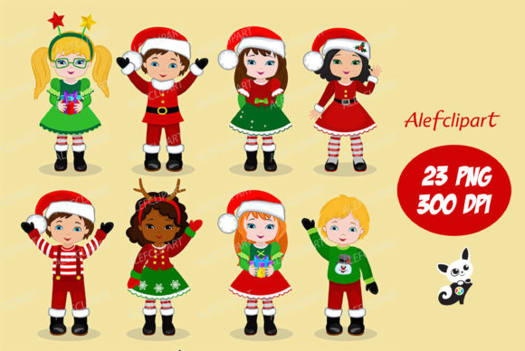 Christmas Kids Children Christmas Illustrations