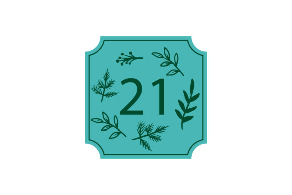 Christmas Stickers Number 21 Svg for Blog and Website Design