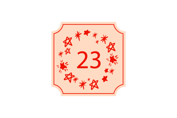 Christmas Stickers Number 23 Svg Review