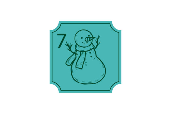 Christmas Stickers Snowman Svg Illustrations for Branding