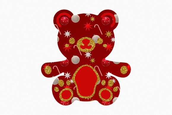 Christmas Teddy Bear 101 Illustrations for Content Publishing