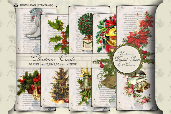 Christmas Victoria Vintage Cards Illustrations