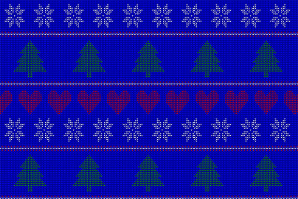 Christmas Winter Pattern for Jumper Illustrations