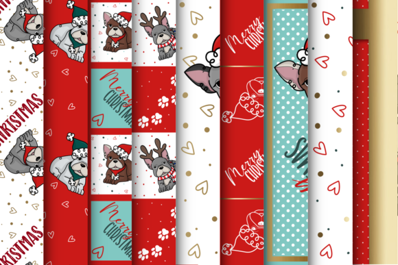 French Bulldog Christmas Illustration Review