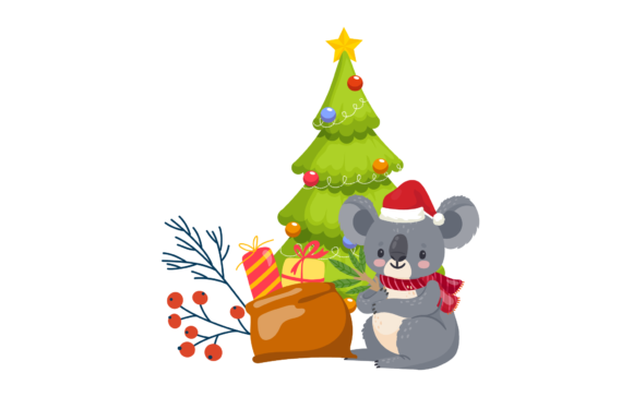 Koala Christmas Illustration Xmas Review